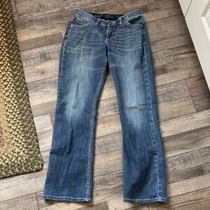Wrangler Medium Blue Boot Cut Jeans 3/4 - 32